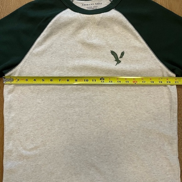 American Eagle Outfitters green and cream top - Picture 8 of 10